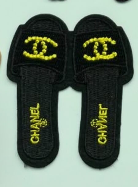 Shoe iron on embroidery patches