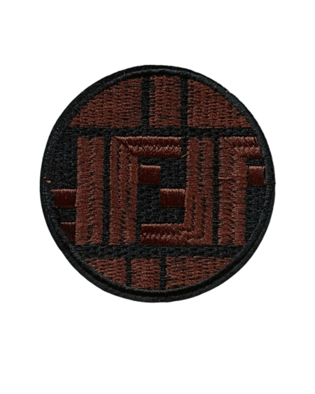 F Iron on Embroidered patch