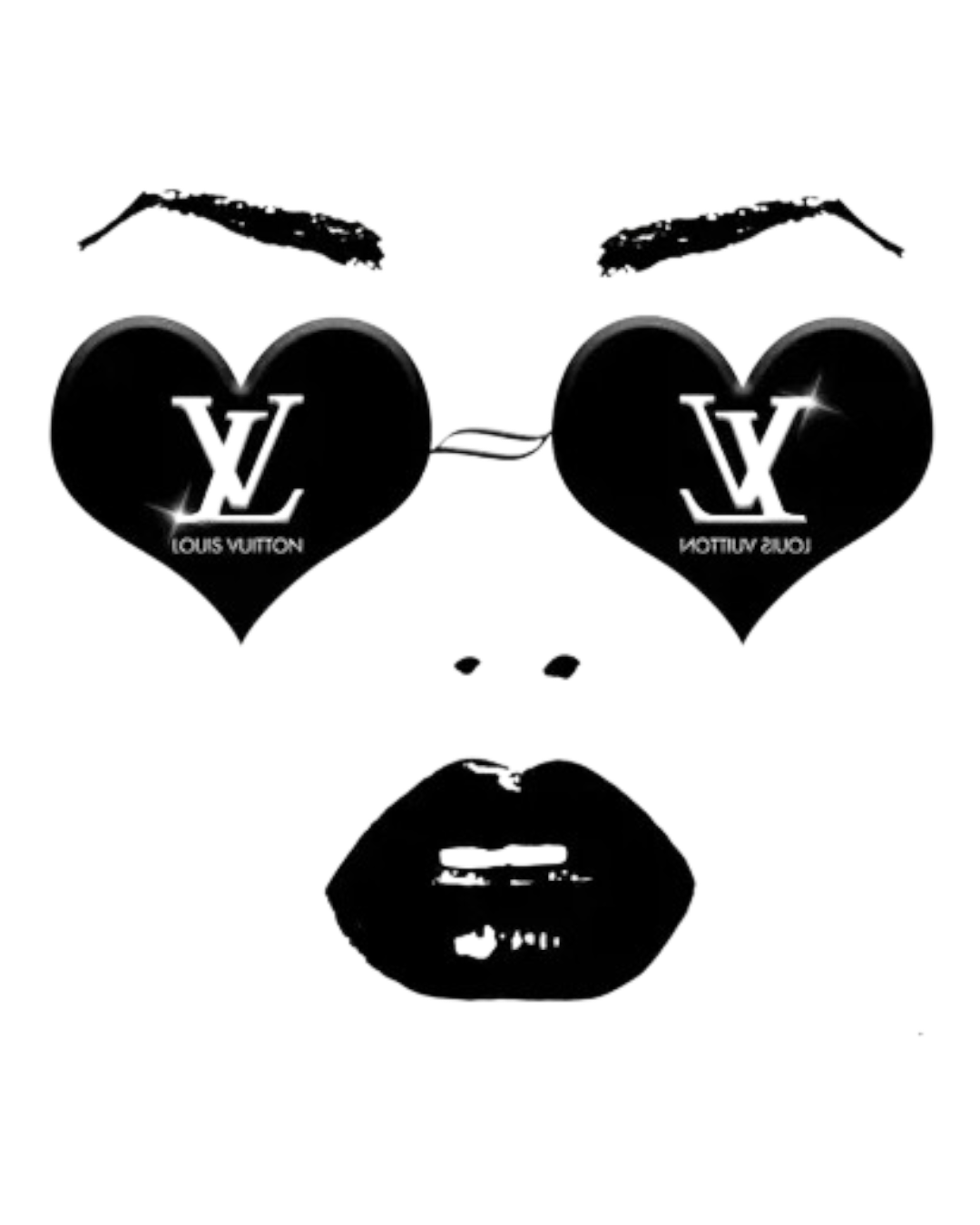 Face iron on heat transfers