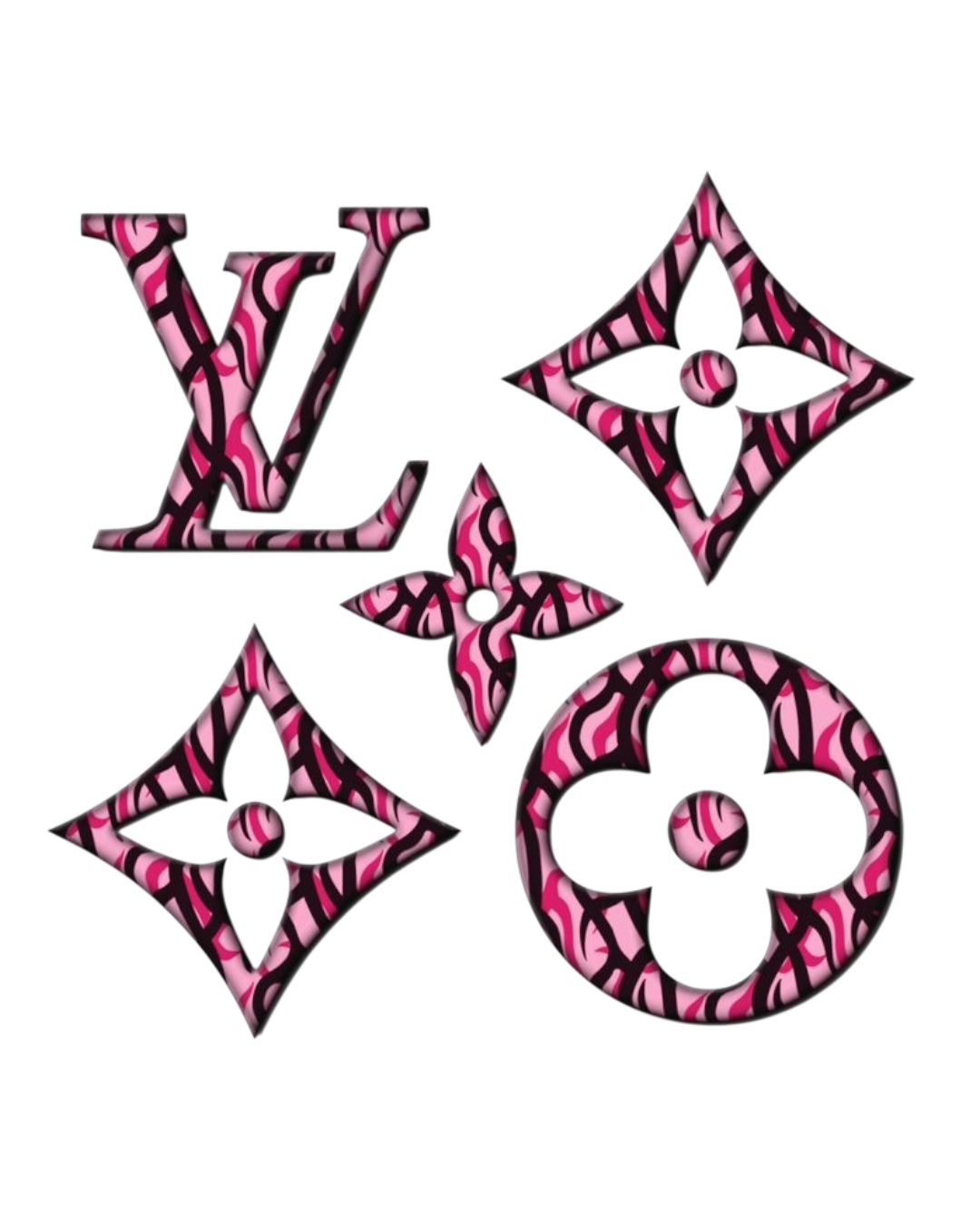 Pattern iron on heat transfers