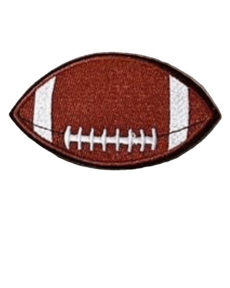 Football iron on patch
