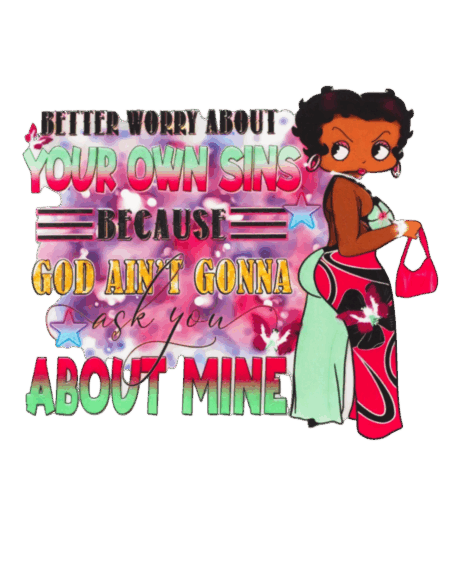 Betty melanin iron on heat transfers