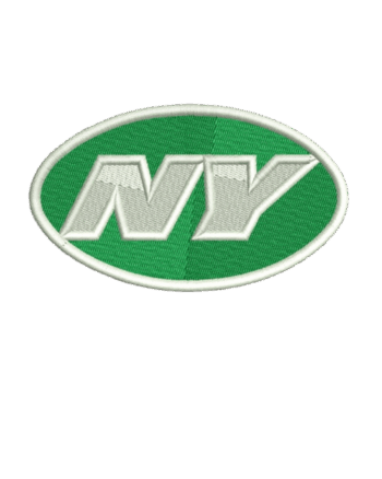New York Jets logo NFL embroidery design