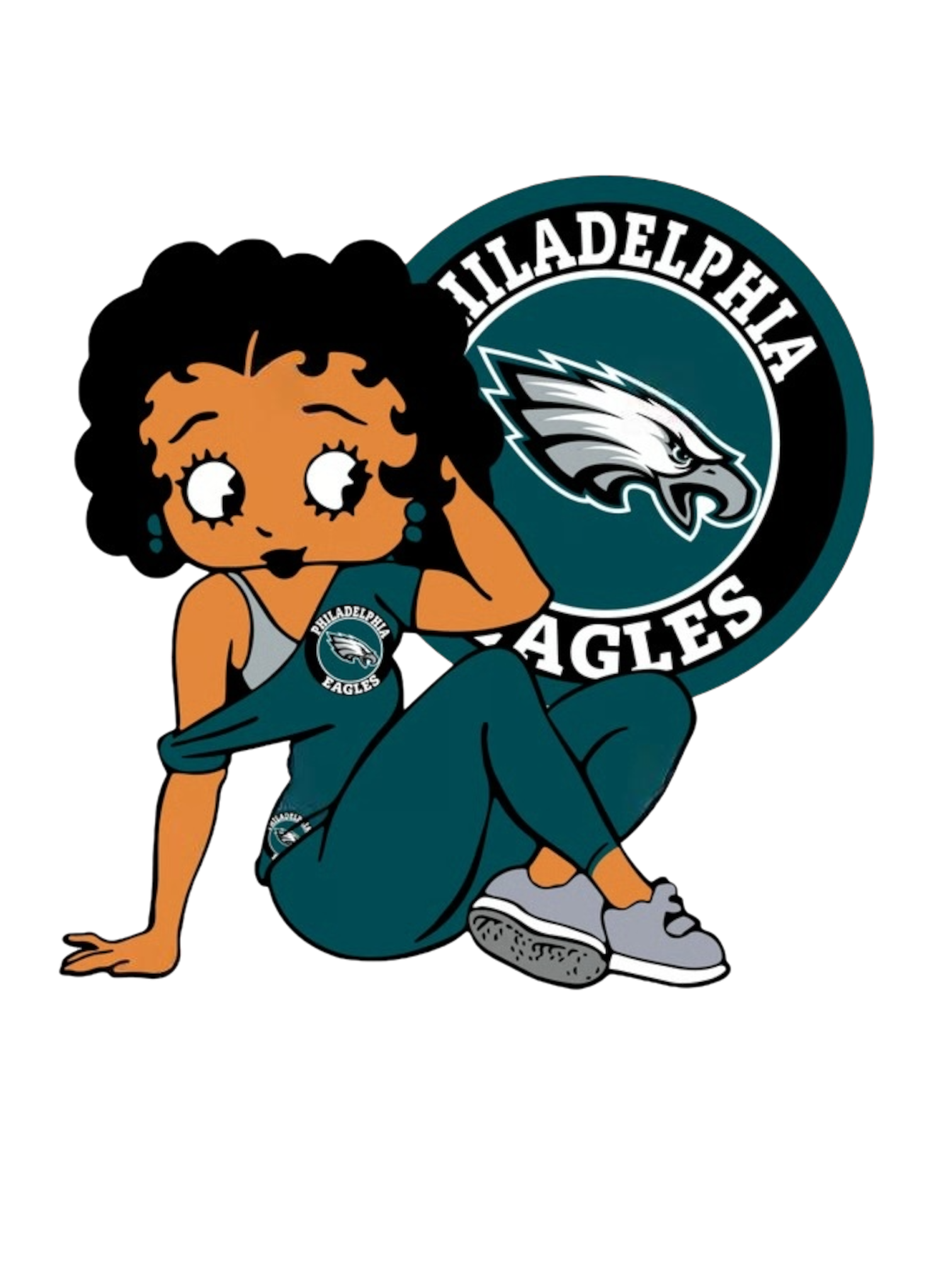 Eagles melanin sports heat transfers