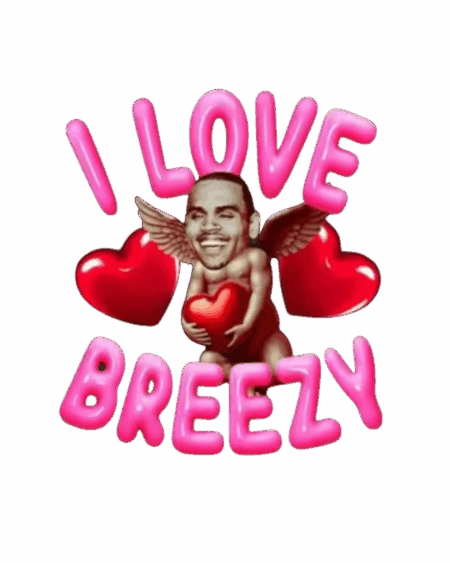 I love Chris Brown heat transfers