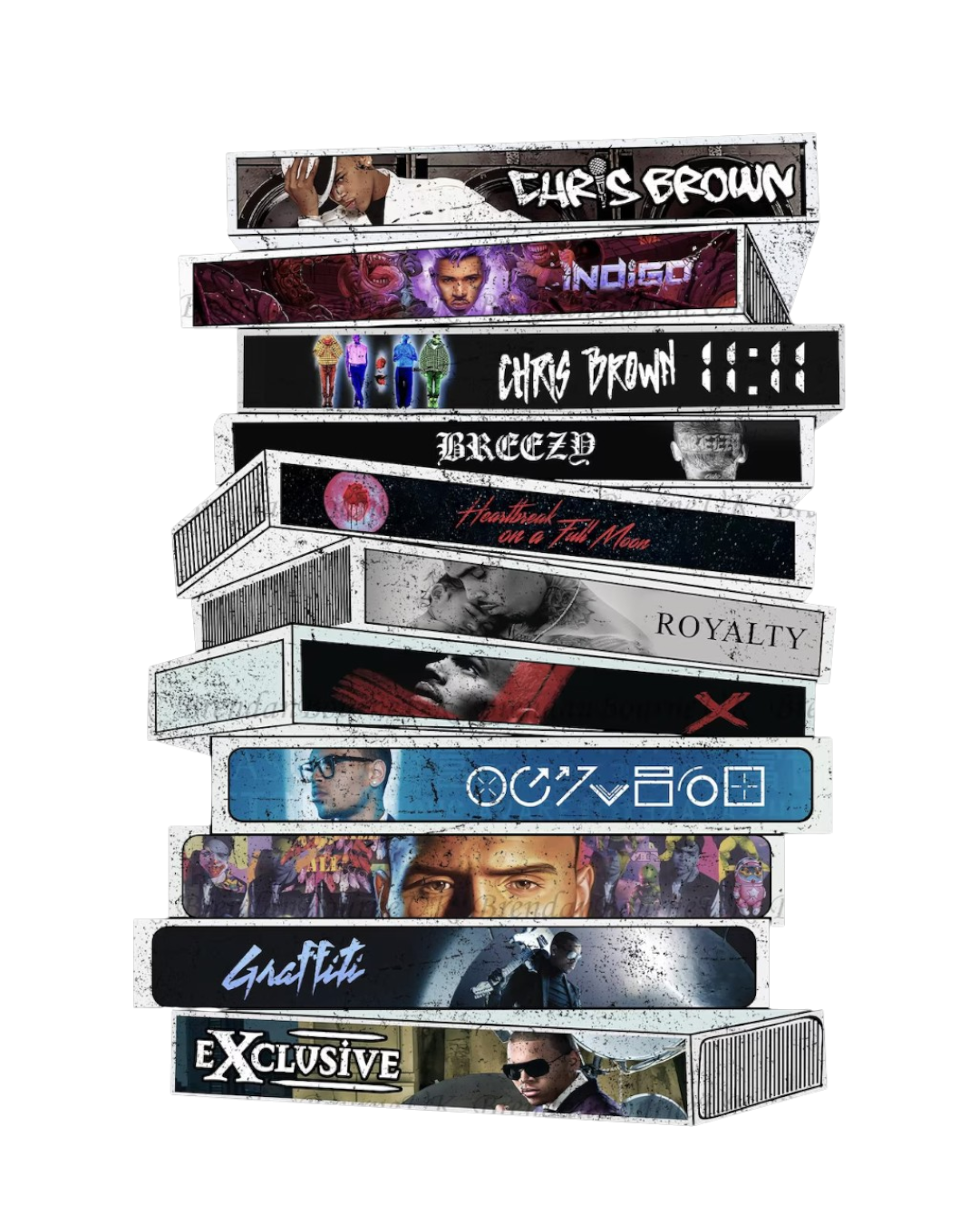 Tapes Chris Brown heat transfers