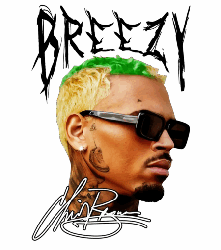 Breezy Chris Brown heat transfers