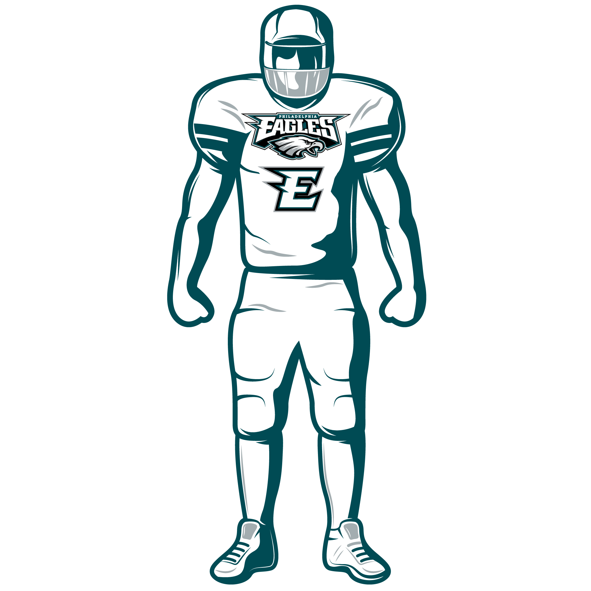 Eagles sports heat transfers