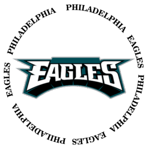 Eagles sports heat transfers