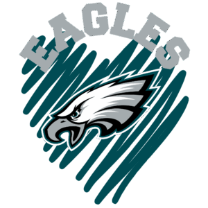 Eagles sports heat transfers
