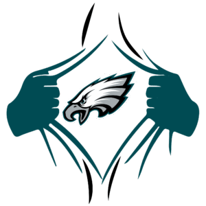 Eagles sports heat transfers