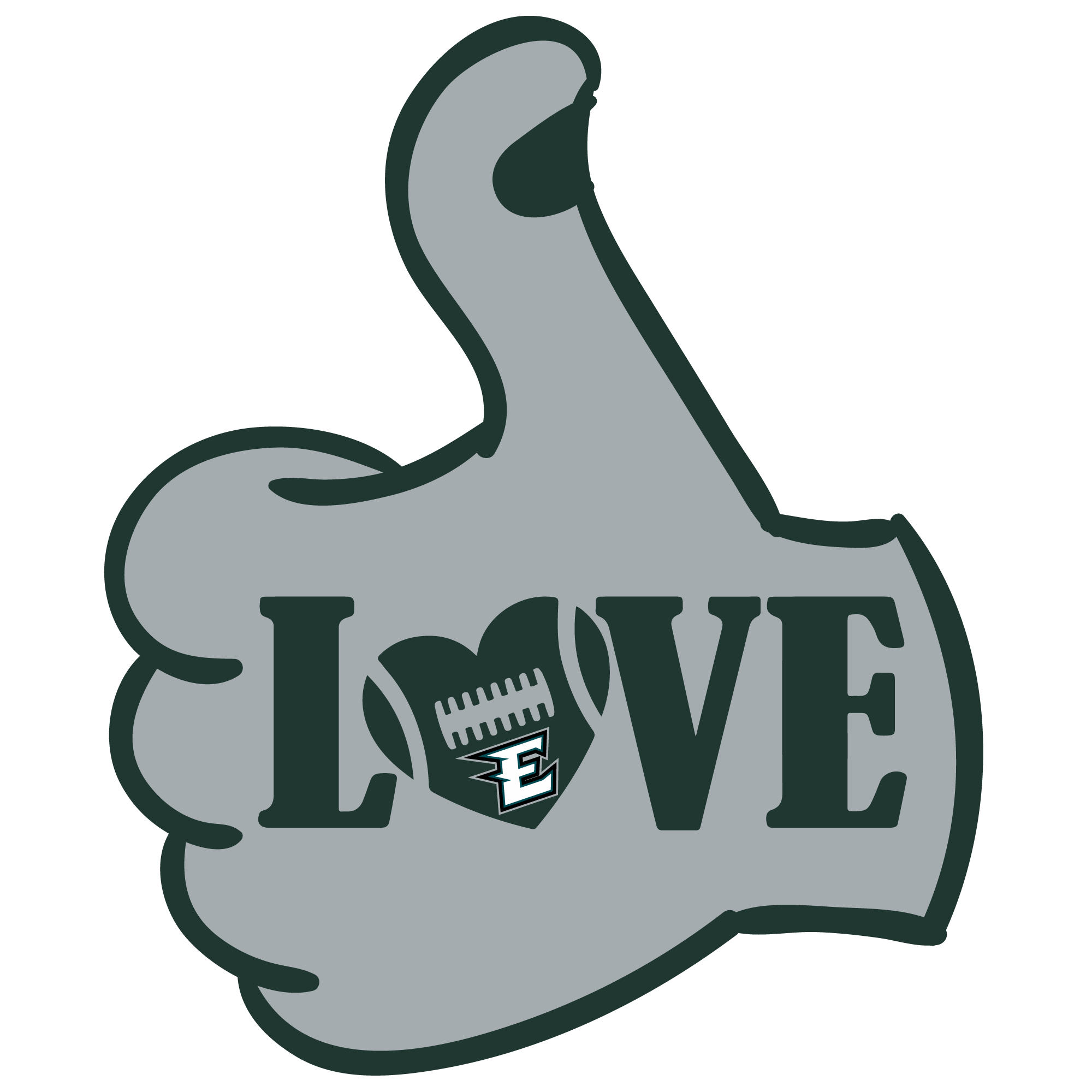 Eagles sports heat transfers