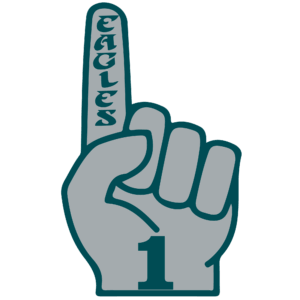 Eagles sports heat transfers