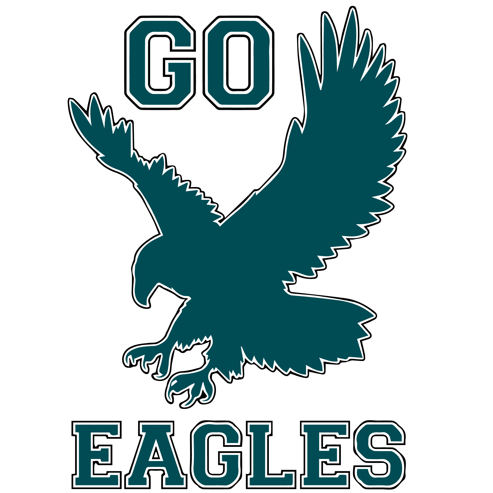 Eagles sports heat transfers