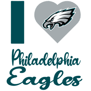 Eagles sports heat transfers