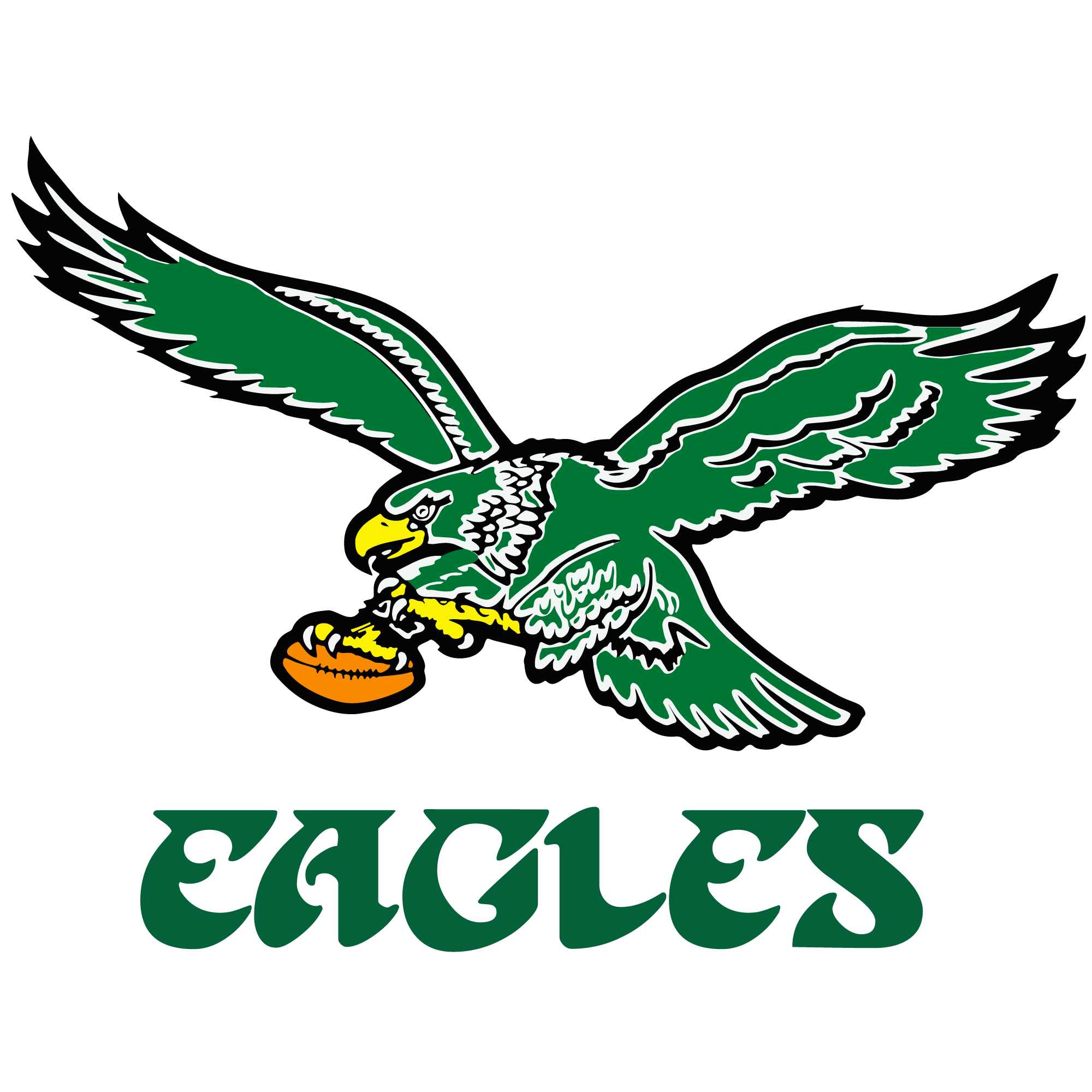 Eagles sports heat transfers