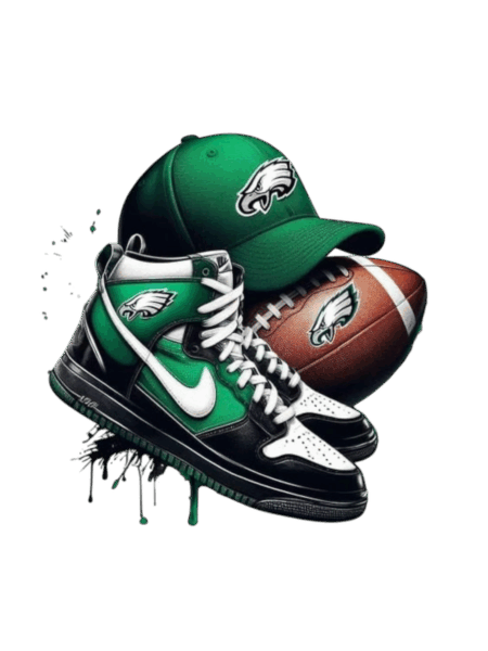 Eagles sports heat transfers 65