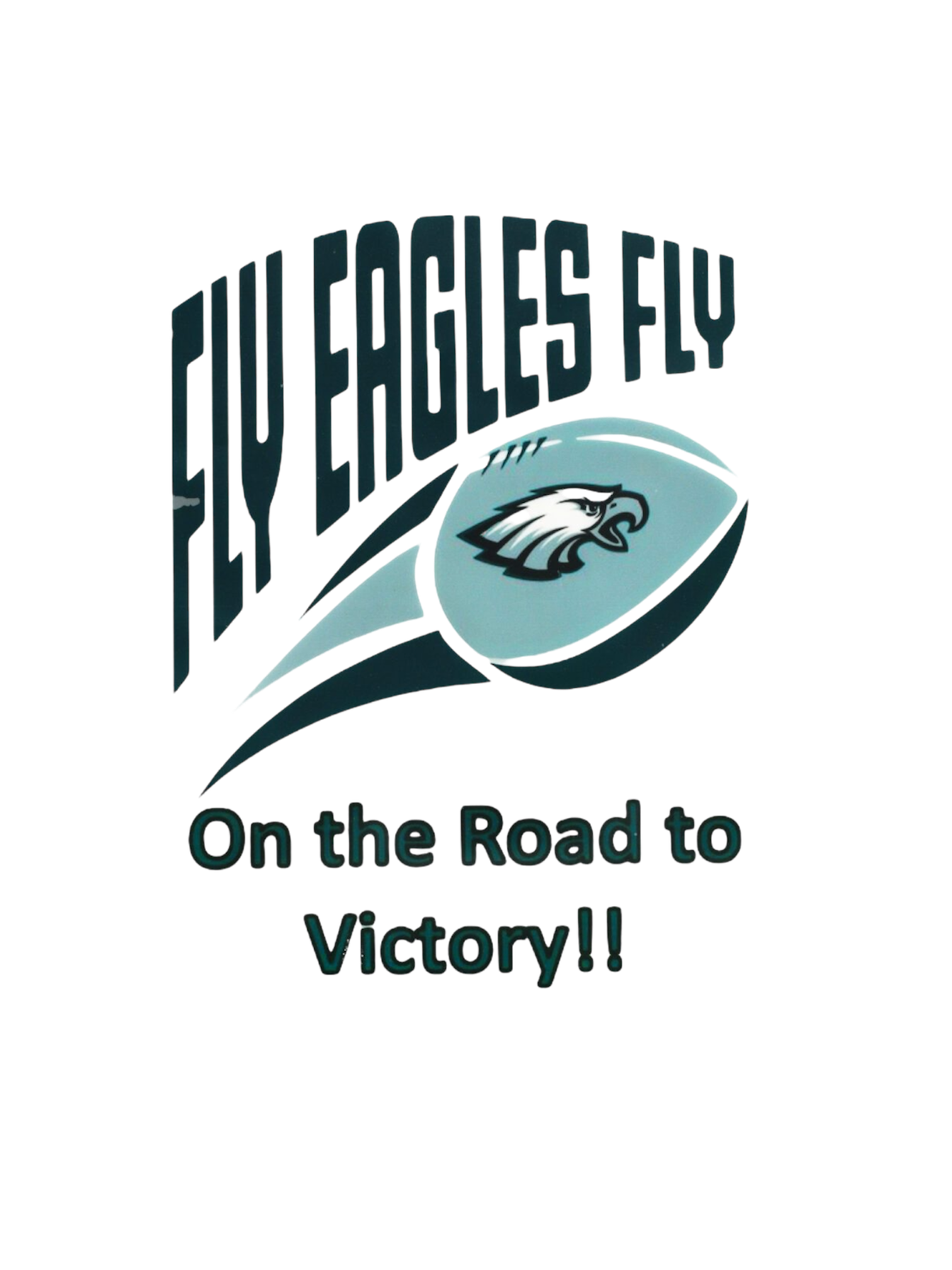 Fly eagles iron on heat transfers