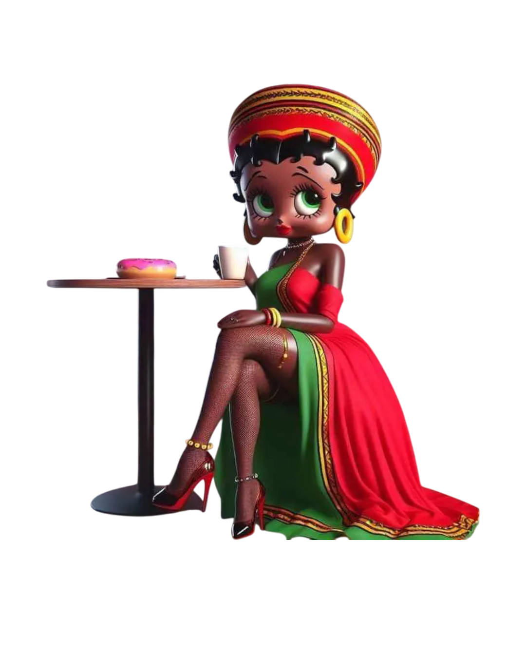 Betty fashion queen melanin  iron on heat transfers