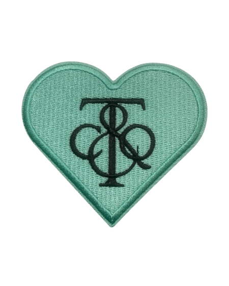 Heart Tif iron on embroidery patches