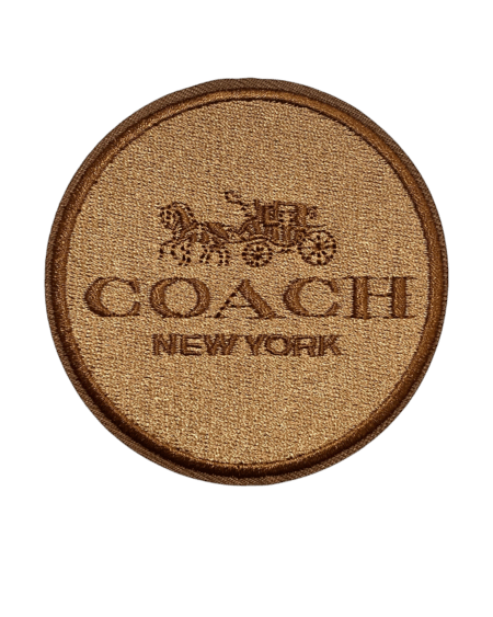 C Round iron on embroidery patches