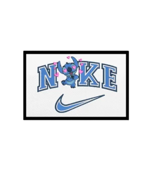 Stitch blue iron on patches