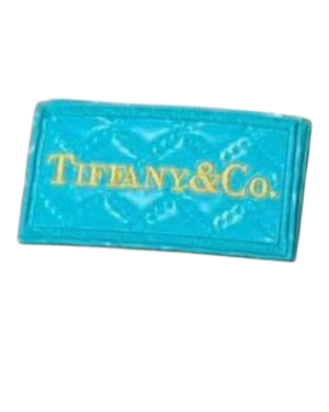 T letter Glossy leatherette iron on patches