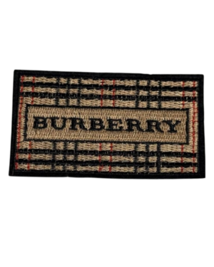 B square iron on embroidery patches