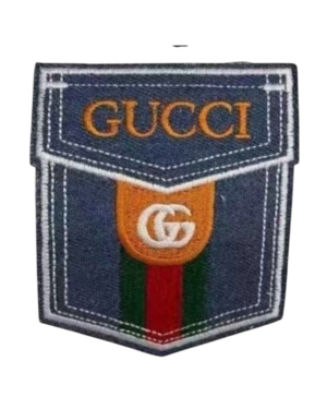 G denim packet logo iron on patches