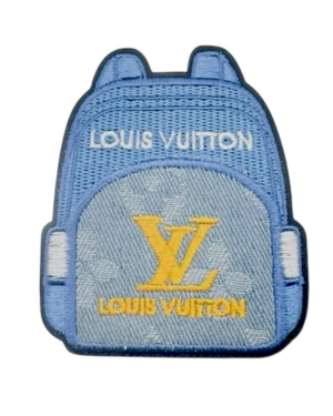 L bag denim iron on patches