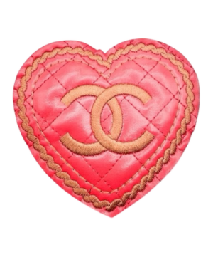 Heart Glossy leatherette iron on patches