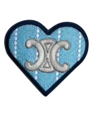T heart iron on patches